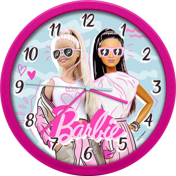 Barbie Girls Wall Clock 25cm - Ginga Toys