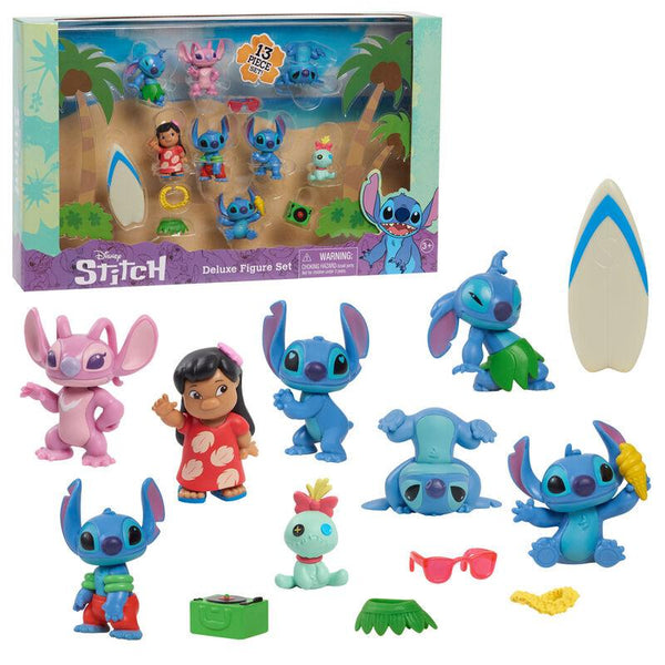 Disney Lilo & Stitch Exclusive Deluxe 13 Figure Toys Set - Just Play - Ginga Toys