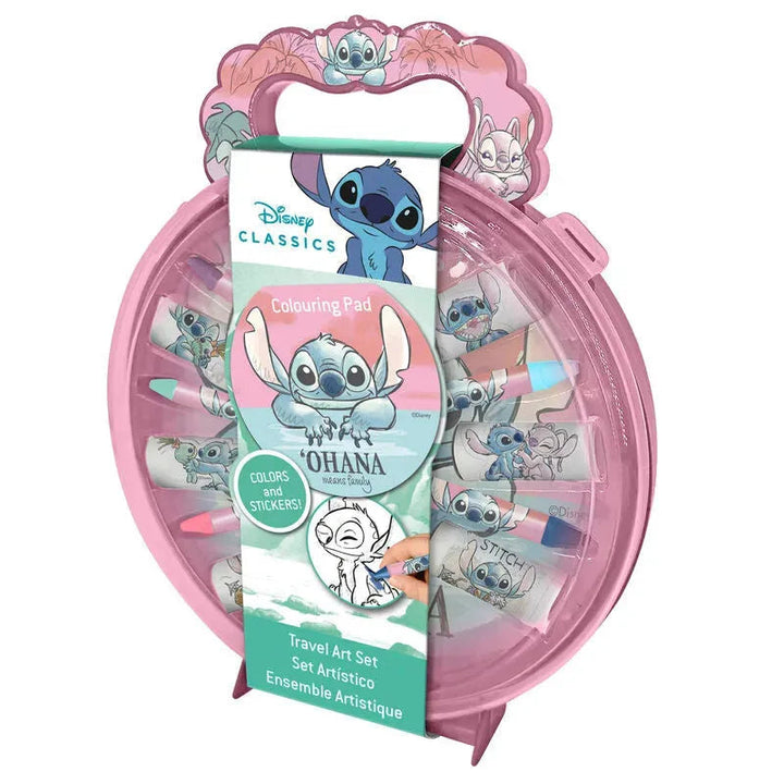 Disney Lilo & Stitch Ohana Travel Stationery Kids Art Set Box - Ginga Toys