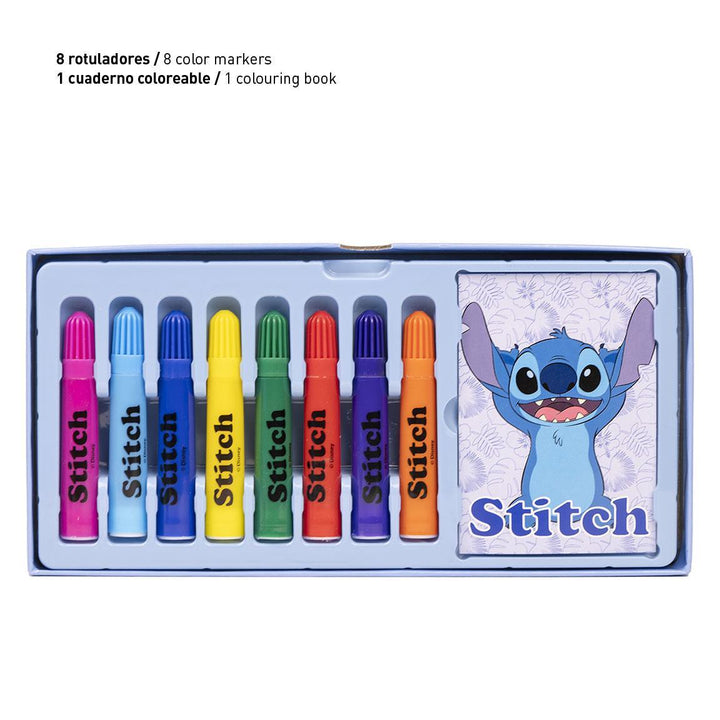 Disney Stitch Colouring Stationery Set - Cerda - Ginga Toys