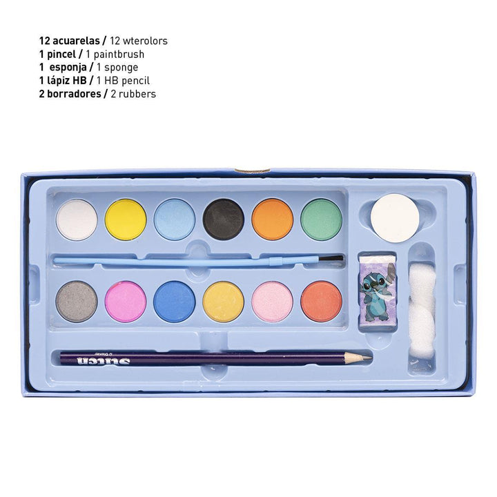 Disney Stitch Colouring Stationery Set - Cerda - Ginga Toys