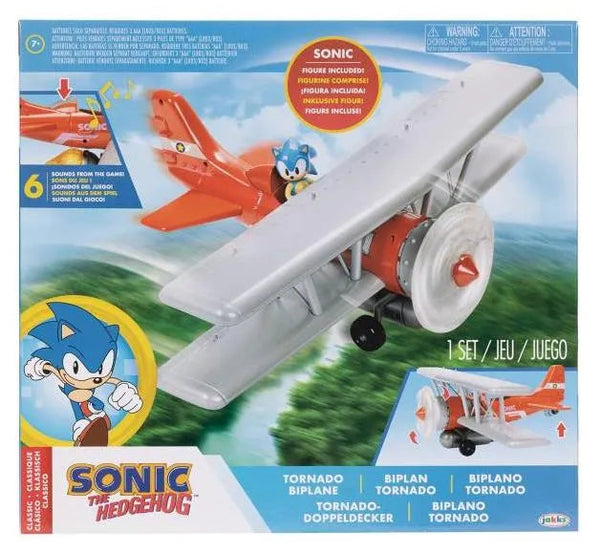 Sonic The Hedgehog 2.5" Tornado Biplane Playset - Ginga Toys