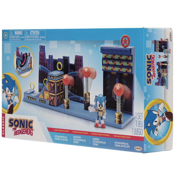 Sonic The Hedgehog Studiopolis Zone playset 6cm - Jakks Pacific - Ginga Toys