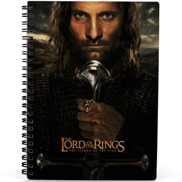 The Lord of the Rings Aragorn Collectable premium 3D notebook - SD Toys - Ginga Toys