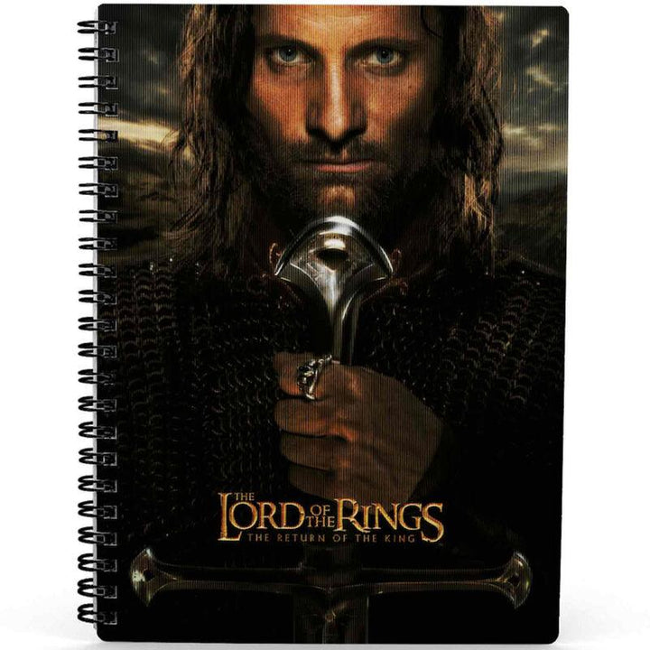 The Lord of the Rings Aragorn Collectable premium 3D notebook - SD Toys - Ginga Toys
