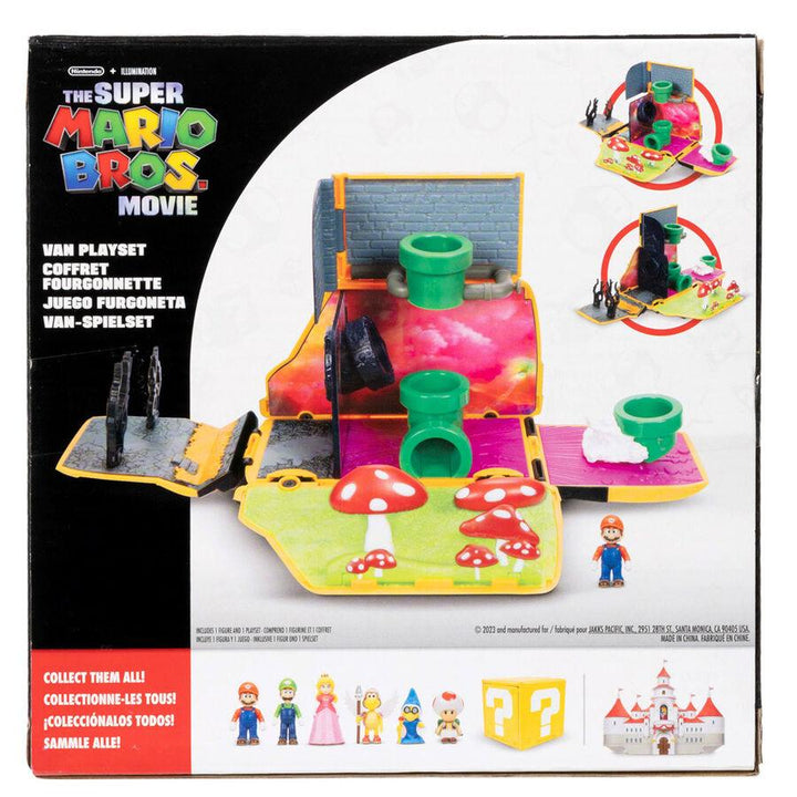 The Super Mario Bros. Movie Mini World Van Playset - Jakks Pacific - Ginga Toys